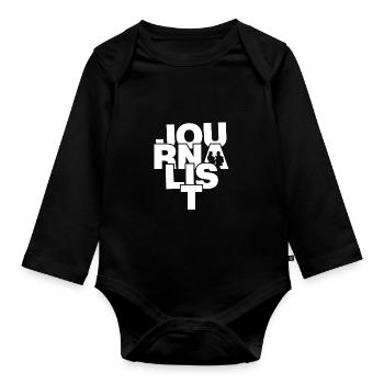 Journalism Professional Job - Journalist - Organic Longsleeve Baby Bodysuit - black - Front