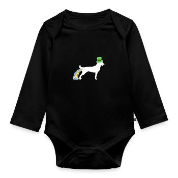 St. Patrick’s Dog - Taiwan Hund - Body Bébé bio manches longues - noir - Devant