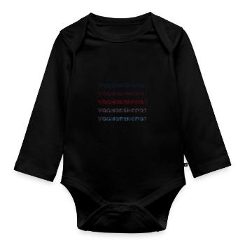 Vintage Armenia City - Rétro Vagharshapat - Body Bébé bio manches longues - noir - Devant