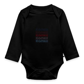 Vintage Albania Town - Retro Kamez - Body Bébé bio manches longues - noir - Devant