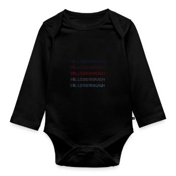 Vintage Grenada City - Retro Hillsborough - Organic Longsleeve Baby Bodysuit - black - Front