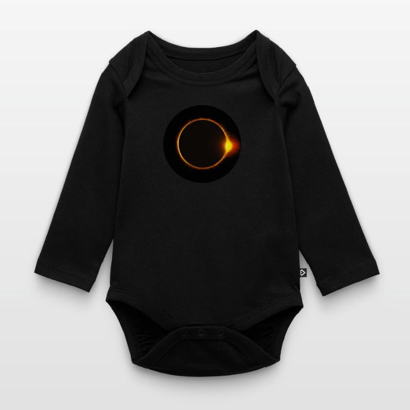 Solar eclipse Organic Longsleeve Baby Bodysuit