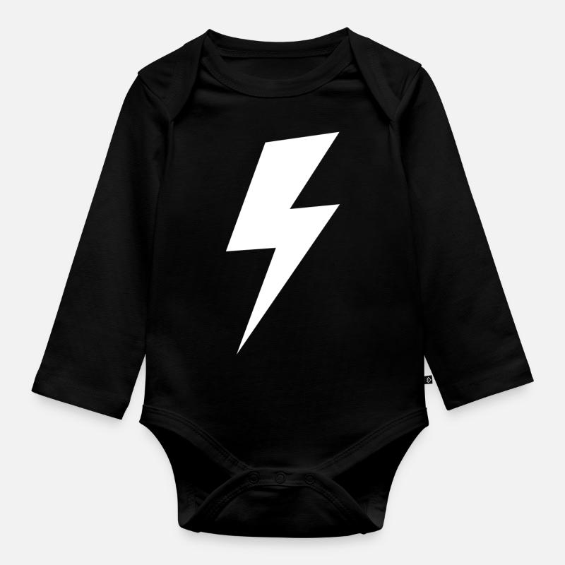 Blitz - Baby Bio-Langarm-Body - Schwarz