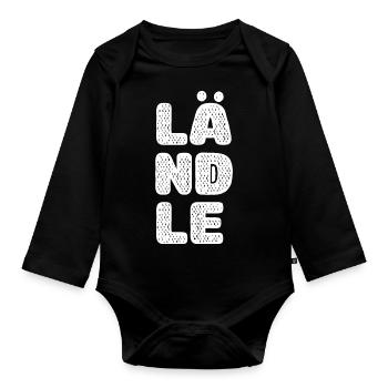 Ländle - Baby Bio-Langarm-Body - Schwarz - Vorne