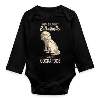 Cockapoo - Body Bébé bio manches longues - noir - Devant