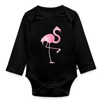 flämisch - Baby Bio-Langarm-Body - Schwarz - Vorne