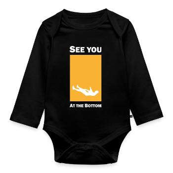 See you at the bottom - Baby Bio-Langarm-Body - Schwarz - Vorne