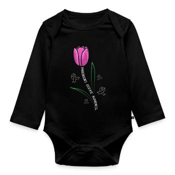 Maladie de Parkinson - Body Bébé bio manches longues - noir - Devant