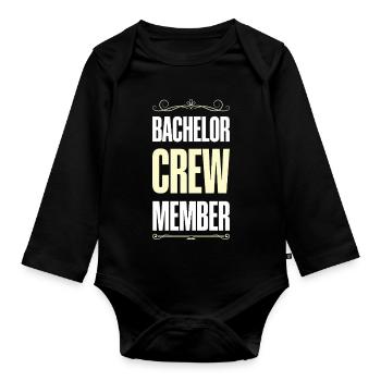 Équipage Bachelor - Body Bébé bio manches longues - noir - Devant