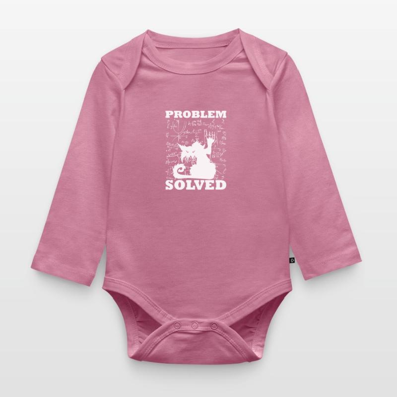 Problem Solved Math Student Homework Math Organic Longsleeve Baby Bodysuit