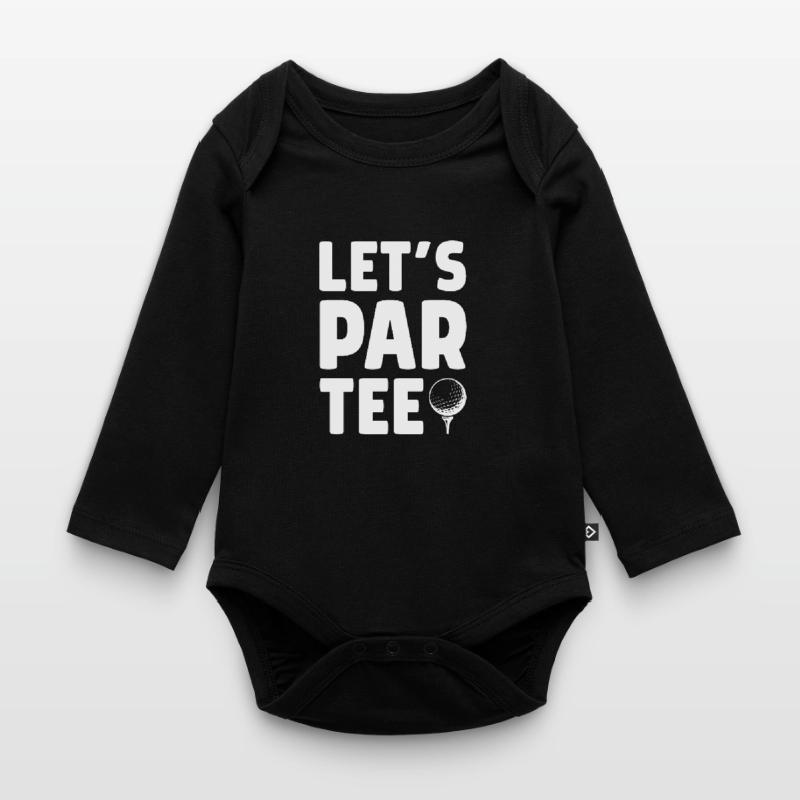 Let's Par Tee Golf Player Golfing Golf Course Golf Baby Bio-Langarm-Body