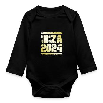 Ibiza 2024 Gold - Organic Longsleeve Baby Bodysuit - black - Front