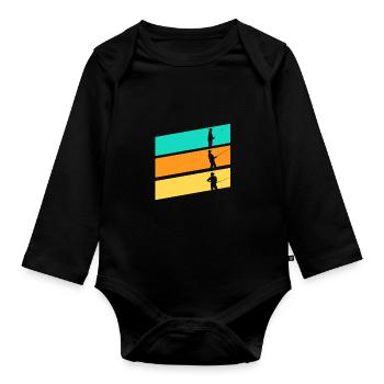 Angler Fishing - Organic Longsleeve Baby Bodysuit - black - Front
