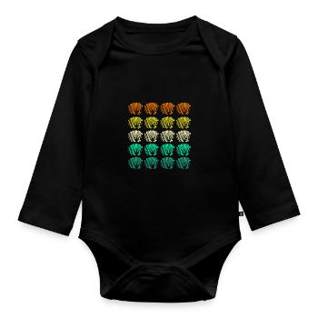 Accordion Player Accordion - Organic Longsleeve Baby Bodysuit - black - Front