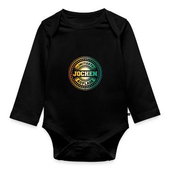 Jochen - Baby Bio-Langarm-Body - Schwarz - Vorne