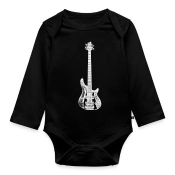 Bass- - Baby Bio-Langarm-Body - Schwarz - Vorne