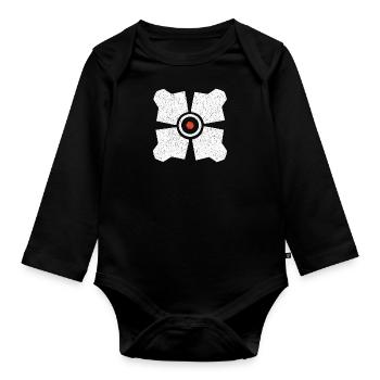 Drohne hl2 – Stadtscanner - Baby Bio-Langarm-Body - Schwarz - Vorne