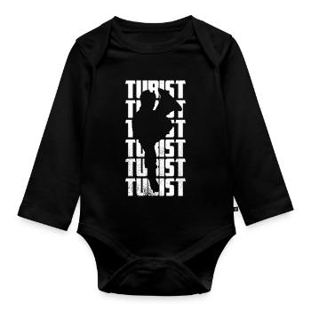 Tubist - Baby Bio-Langarm-Body - Schwarz - Vorne