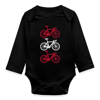Cycling Austria - Body Bébé bio manches longues - noir - Devant