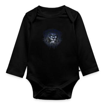 Antarctique - Body Bébé bio manches longues - noir - Devant