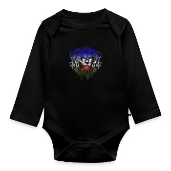 Batwa - Baby Bio-Langarm-Body - Schwarz - Vorne
