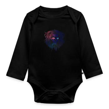 Montserrat - Organic Longsleeve Baby Bodysuit - black - Front