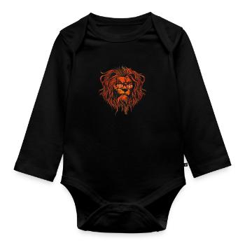 Nordmazedonien - Baby Bio-Langarm-Body - Schwarz - Vorne