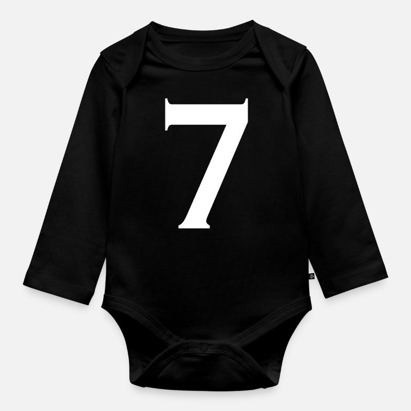 7 - Baby Bio-Langarm-Body - Schwarz