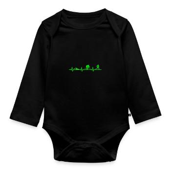 Triathlon - Baby Bio-Langarm-Body - Schwarz - Vorne
