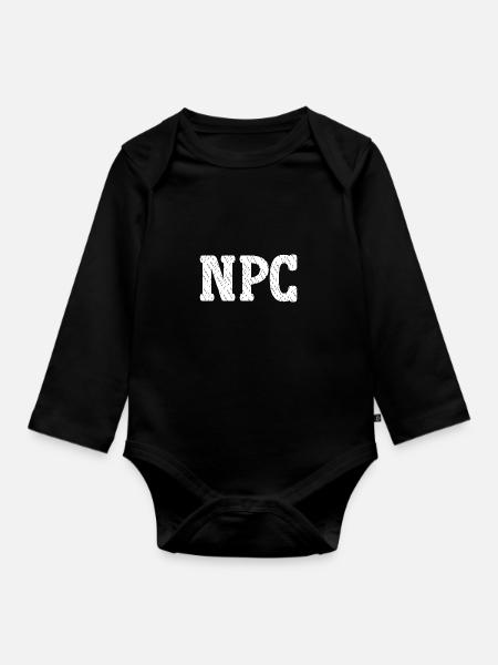 NPC - Baby Bio-Langarm-Body - Schwarz