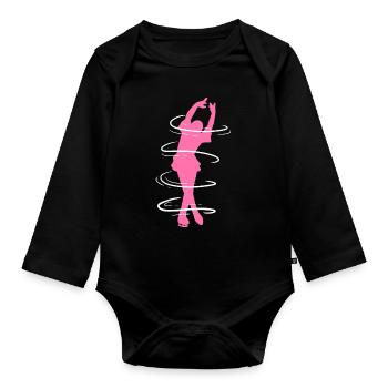 Patinage sur glace Patinage sur glace Patinage sur glace - Body Bébé bio manches longues - noir - Devant