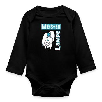 Meister Lampe - Baby Bio-Langarm-Body - Schwarz - Vorne
