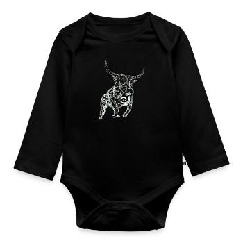 Bulle - Baby Bio-Langarm-Body - Schwarz - Vorne