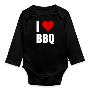 BBQ - Baby Bio-Langarm-Body - Schwarz - Vorne