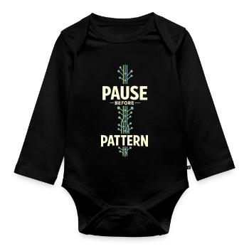 Somatic Healing Somatic Therapy - Organic Longsleeve Baby Bodysuit - black - Front