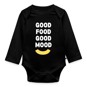 Wear Your Brand - Organic Longsleeve Baby Bodysuit - black - Front