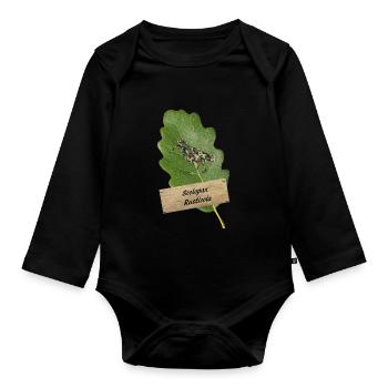 OBV - Scolopax Rusticola # 4 Camo Becasse - Organic Longsleeve Baby Bodysuit - black - Front