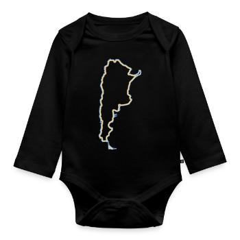 Argentine - Body Bébé bio manches longues - noir - Devant