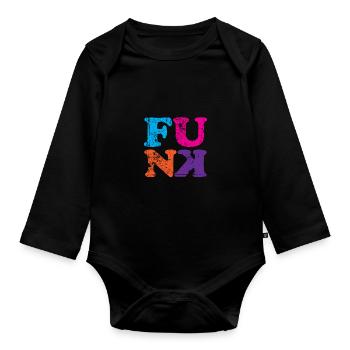 Funk Soul Music - Body Bébé bio manches longues - noir - Devant