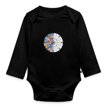 Ophelia Hall Fenster - Baby Bio-Langarm-Body - Schwarz - Vorne