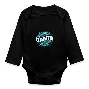 Idée cadeau Dante - Body Bébé bio manches longues - noir - Devant