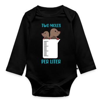 T-shirt Smart Mathematics de l’Université des Sciences - Body Bébé bio manches longues - noir - Devant