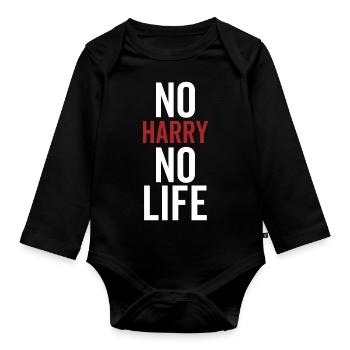 No Harry No Life - Baby Bio-Langarm-Body - Schwarz - Vorne