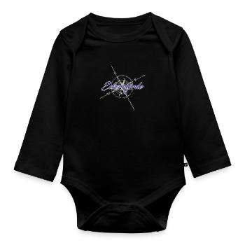 Eckernförde Kompass blau - Baby Bio-Langarm-Body - Schwarz - Vorne