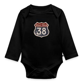 Kayseri - Baby Bio-Langarm-Body - Schwarz - Vorne