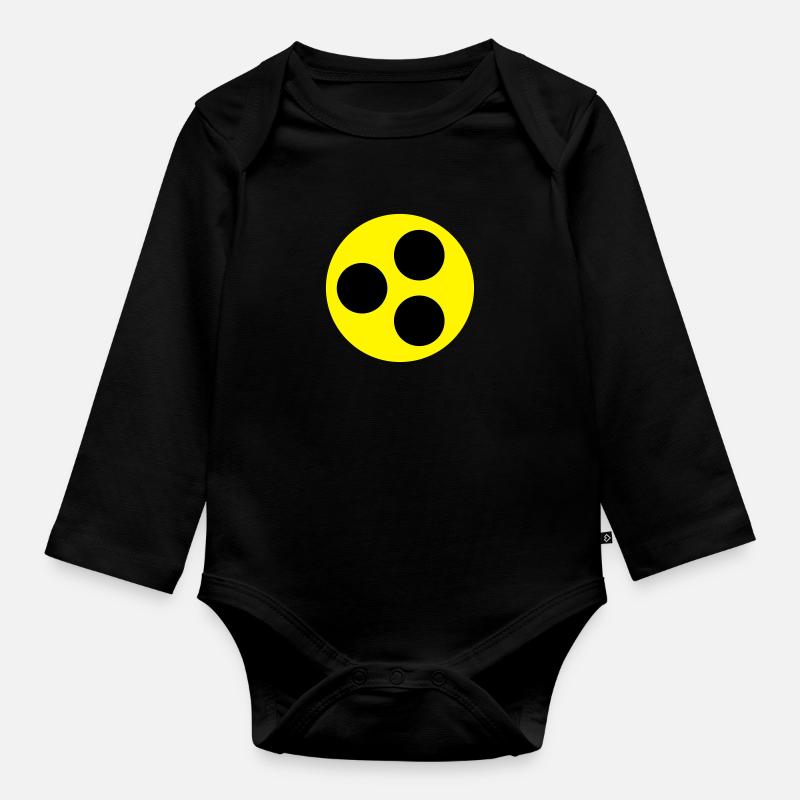 Blindenzeichen - Baby Bio-Langarm-Body - Schwarz