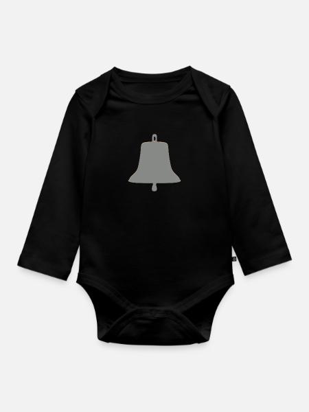 Große Glocke - Baby Bio-Langarm-Body - Schwarz