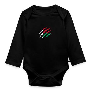 Claw Claw Laender Madagascar png - Organic Longsleeve Baby Bodysuit - black - Front