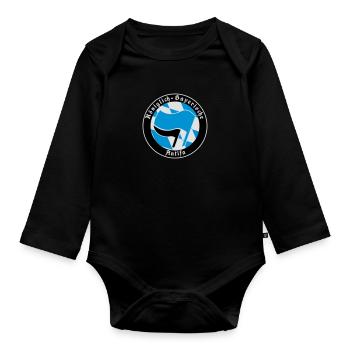 Königlich Bayerische Antifa - Baby Bio-Langarm-Body - Schwarz - Vorne