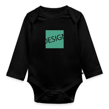 Design - Baby Bio-Langarm-Body - Schwarz - Vorne